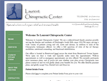 Tablet Screenshot of laurentchiropractic.com